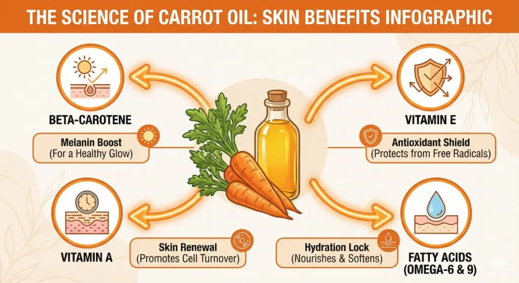 carrot oil skin benefits