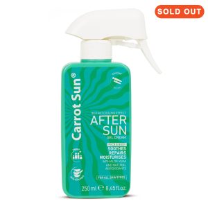 AFTERSUN Carrot Sun - Face And Body Gel Cream With Aloe Vera ( Soothes, Repairs, Moisturize ) 250ml